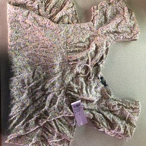 Wild fable white with yellow and pink dress